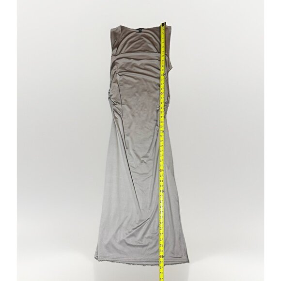 NWT Justify Dress Women’s XL Tan Brown Fitted Long Stretch *Flaw - Picture 6 of 16